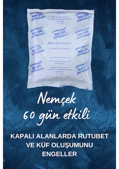 Nemçek Nem Alıcı Tutucu Rutubet Giderici Önleyici Korozyon Önleyici Koku Giderici 250 GR X (2 Paket)