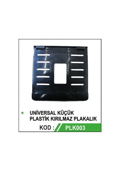 Motosiklet Için Plastik Kırılmaz Pleksi Plakalık N11.4743