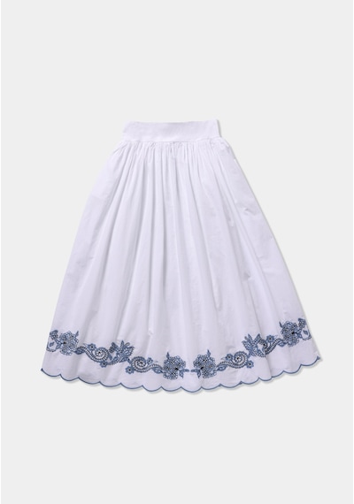 Colin's Colins Maxi Length Jakarlı Kadın Beyaz Etek Cl1079925 Q1.v1 Wht