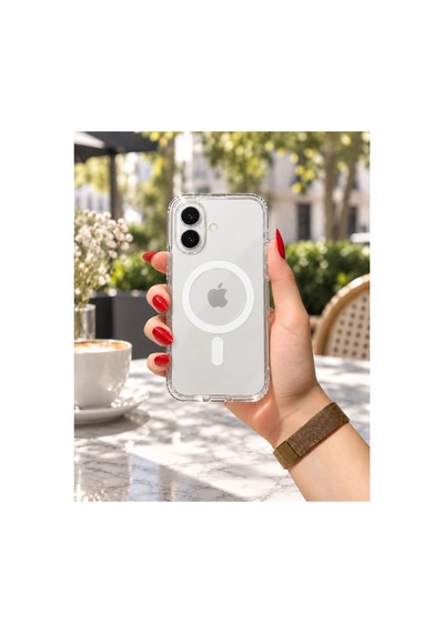 Apple iPhone Uyumlu 16 Güçlendirilmiş Magsafe Şarj Özellikli Sararmaz Kristal Sert Kapak Kılıf Ve Kırılmaz Ekran Koruyucu Beyaz Beyaz Apple iPhone Uyumlu 16 Güçlendirilmiş Magsafe Şarj Özellikli Sararmaz Kristal Sert Kapak Kılıf Ve Kırılmaz Ekran Koruyucu Beyaz Beyaz