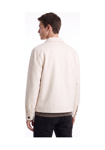 Fabrika Ekru Erkek Slim Fit Mont F6wm-mnt 2111