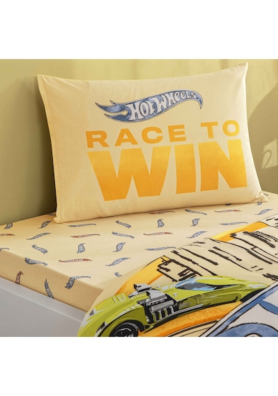 Taç Lisanslı Hot Wheels Winner Pamuk Tek Kişilik Nevresim Takımı 000000001000051974 Çok Renkli