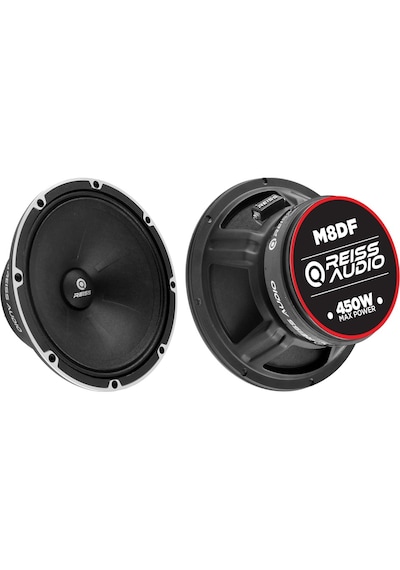 Reiss Audio Rs-m8df 20 Cm Oto Midrange Hoparlör Deprem Serisi Çifti 900watt -400 Rms