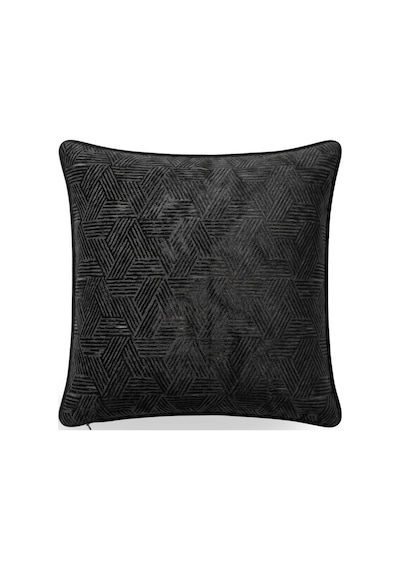 "vecta" Kadife Dokulu Kırlent Kılıfları - 45x45 Siyah