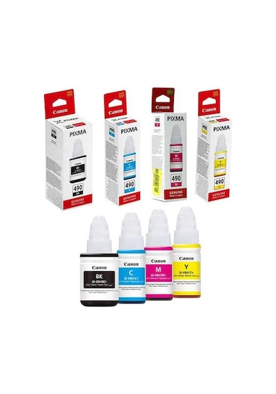Canon Pixma Gı- 490 Mürekkep Seti Cmyk - G1400-G1410
