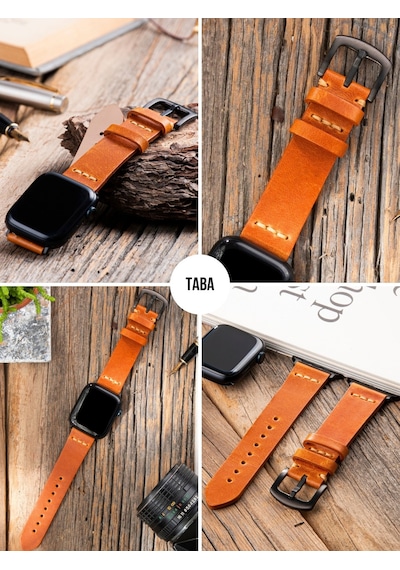 Apple Uyumlu Watch 42 44 45 49 Mm Ultra Deri Kordon