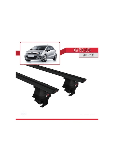 Kia Rio Ub Hatchback 2011-2015 Arası İle Uyumlu Ace-4 Ara Atkı Tavan Barı Siyah