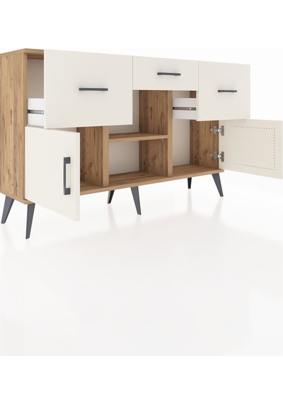 Arges Konsol Tek Raflı 3 Çekmeceli 3 Kapaklı 132x30x83 Çam-aytaşı/aytaşı Aytaşı/aytaşı Arges Konsol Tek Raflı 3 Çekmeceli 3 Kapaklı 132x30x83 Çam-aytaşı/aytaşı Aytaşı/aytaşı