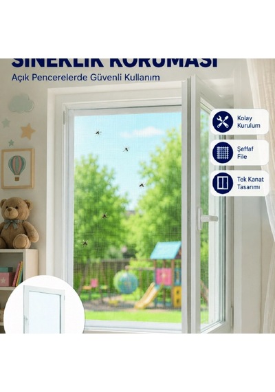 Sinek Ve Uçan Böceklere Karşı Koruyucu Pencere Sineklik Filesi