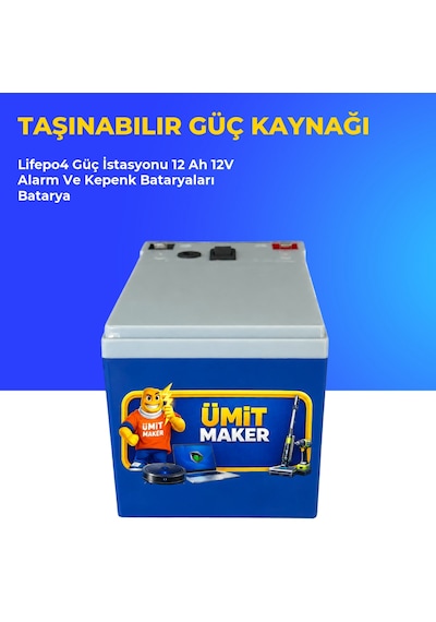 Lifepo4 Güç İstasyonu 12 Ah 12v Alarm Ve Kepenk Bataryaları Batarya