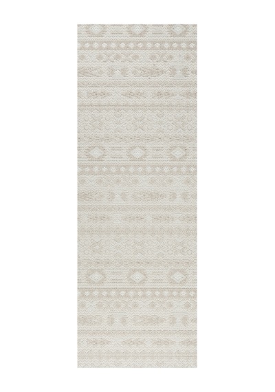 Badelya Home Krem Bej İskandinav Modern Tasarım Sisal Bukle Özel Ölçü Salon Oturma Odası Koridor Halısı Yolluk