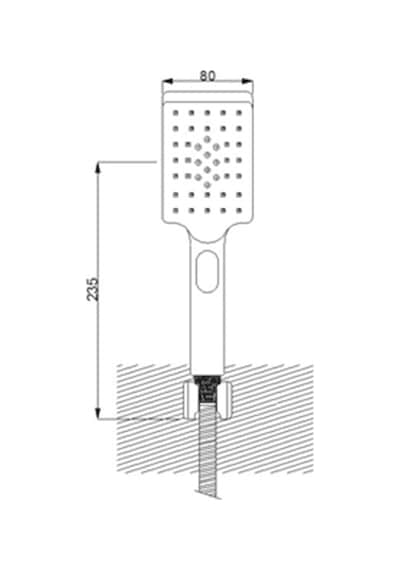 Newarc Aqua El Duş Seti Siyah 440525R-05 Siyah