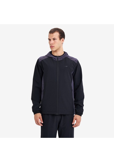 Lescon Siyah Erkek Fermuarlı Kapüşonlu Sweatshirt 26n-1148