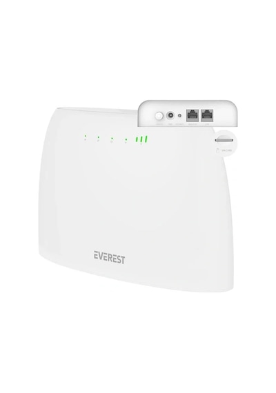 Everest Ewr-4g03 4g Lte Wi-fi Router Sım Kart Girişli 300 Mbps 2.4ghz Wan/lan Portlu Kablosuz Yönlen