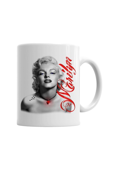 Red Marilyn Monroe Red Kupa Bardak Porselen Karışık