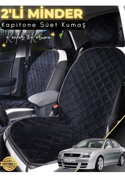 Opel Vectra C Uyumlu 2'li Süet Oto Koltuk Minderi Terletmez Universal Oto Koltuk Kılıfı A2