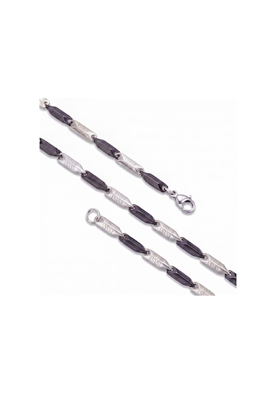 Moncuk Design Grek Desenli Kibrit Erkek Çelik Kolye 3mm 55cm Üç Renkli 3351eck057 Sarı