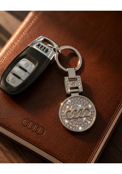 Audi İle Uyumlu Lüks Metal Taşlı Anahtarlık Aksesuar A1 A3 A4 A5 A6 A7 Q1 Q3 Q5 Q7 Quatro Sline