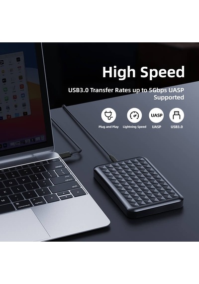 Kingspec2.5enclosurecase-şeffaf-max:6tb
