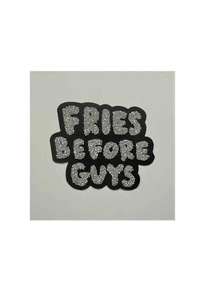 Taşlı Ütülenebilen Veya Sticker Olarak Kullanılabilen 'fries Before Guys' Yazı Modeli