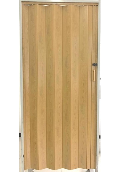 Akordeon Kapı Kibar Modeli, Meşe Ahşap Desenli, 84x216cm