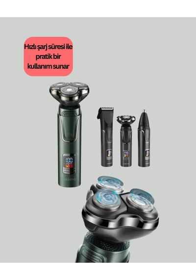Astraltech Kuru Kullanımlı Erkek Tıraş Makinesi With Çift Başlık Sistemi