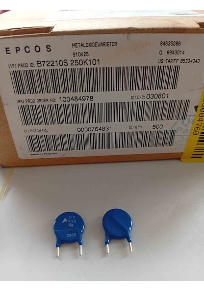B72210-s250-k101 10mm 25vac Epcos Varistör 28 Adet