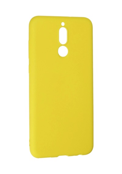 Newface - 73 - Huawei Mate 10 Lite Kılıf Nano İçi Kadife Silikon - Csmo-tex - - Sarı