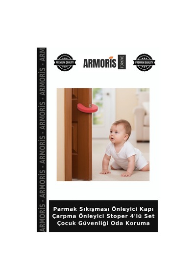Parmak Sıkışması Önleyici Kapı Çarpma Önleyici Stoper 4'lü Set Çocuk Güvenliği Oda Koruma