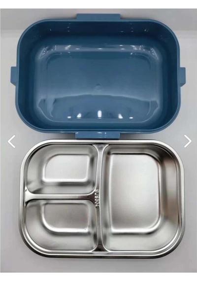 Vagonlife Bl70100 Çelik Hazneli Lunch Box Beslenme Kabı Mavi MAvi