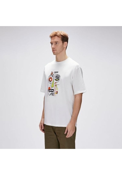 Bad Bear Collis Os Erkek Beyaz Tişört