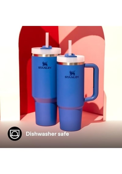 Quencher Pipetli Termos Bardak, 1.18 L Açık Beyaz