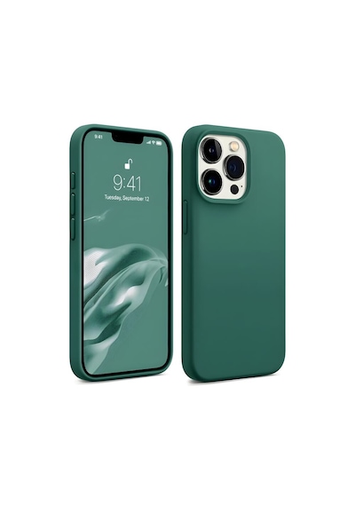 Bix İphone 13 Pro Silikon Kılıf Magsafe Uyumlu Güçlü Koruma Darbe Emici Biber Yeşili Yeşil