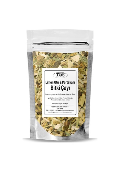Tos The Organic Spices Limon Otu ve Portakallı Bitki Çayı 100 G