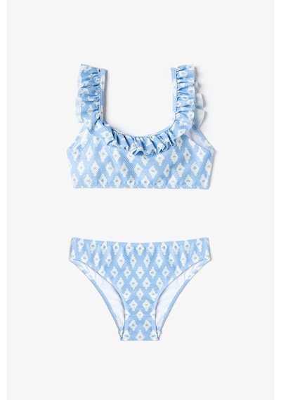 Penti Pembe Yaprak Desenli Kız Çocuk Bikini Takımı