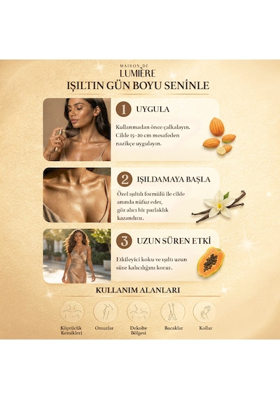 Lumière Sunset Bronze Saç & Vücut Spreyi 200 Ml
