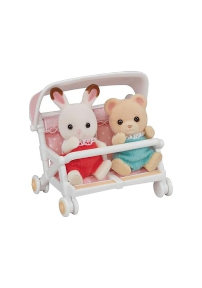 Sylvanian Families İkili Puset Açık Ahşap