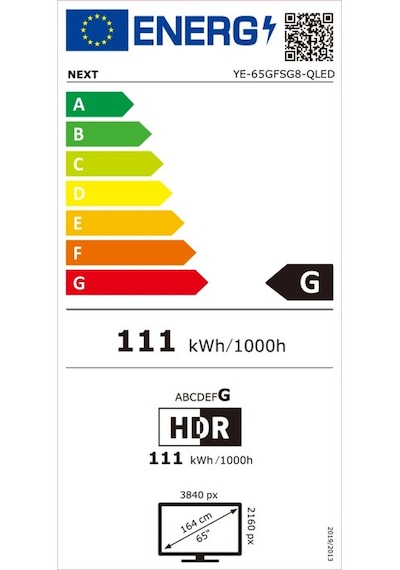 Next YE-65GFSG8 65" 165 Ekran 4K Ultra HD Google QLED LED TV