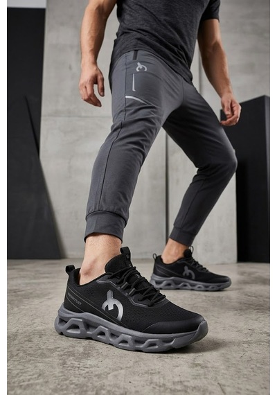 Elit Asens4343 Erkek Klasik Sneaker Siyah - Füme