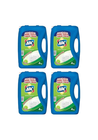 Abc Bulaşık Deterjanı Misket Limon 4 Lt X 4 Adet
