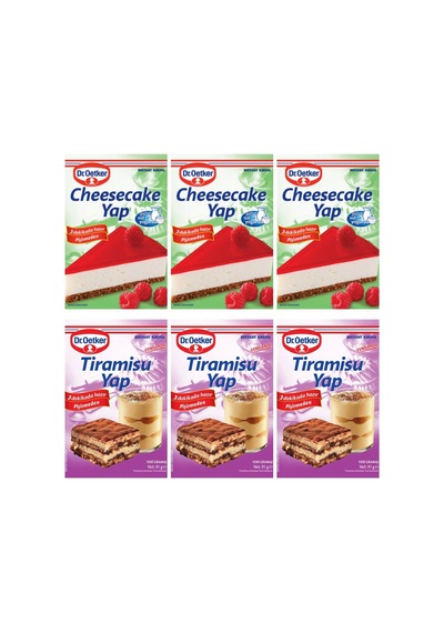 3 Adet Cheesecake Yap 222 Gr+ 3 Adet Tiramisu Yap 91 Gr - 834826475