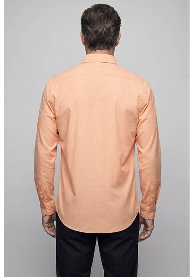 Bisse Regular Fit Cepsiz Orange Uzun Paşa Yaka Gömlek Gmoks261001 D22 Turuncu Bisse Regular Fit Cepsiz Orange Uzun Paşa Yaka Gömlek Gmoks261001 D22 Turuncu