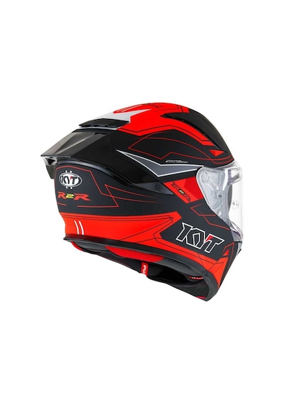 Kyt R2r Kapalı Kask Mat Gri - Kırmızı - Siyah