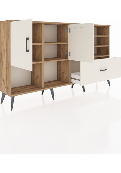 Arges Konsol 7 Raflı Tek Çekmeceli 2 Kapaklı 176x30x99 Çam-aytaşı Aytası - Atlas Çam Arges Konsol 7 Raflı Tek Çekmeceli 2 Kapaklı 176x30x99 Çam-aytaşı Aytası - Atlas Çam