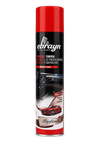 Universal Araç İçi Torpido Ve Tüm Araç İçi Plastikler İçin Parlatıcı Sprey - Parfümlü New Car 300 Ml