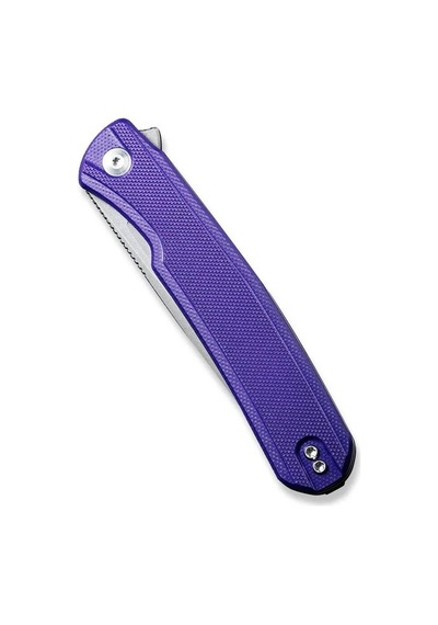 Sencut Scitus Flipper Knife Purple G10 Handle Kamp Çakı Mor