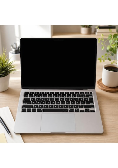 Türkçe Q Klavye Koruyucu Macbook Air 13 A2179 A2337 M1 Uyumlu Us Ansı Düz Enter Ultra İnce Silikon Keyboard Cover Siyah