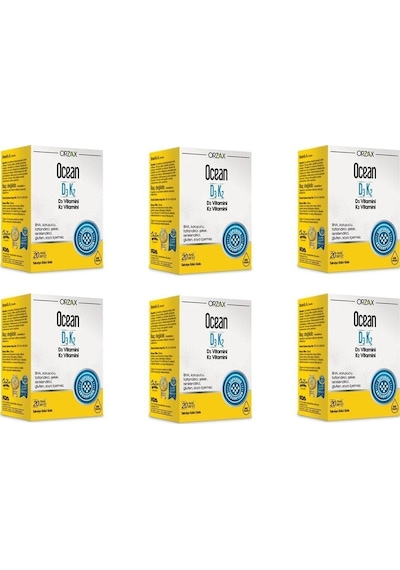 Ocean D3k2 Damla 20 Ml 6'lı Paket