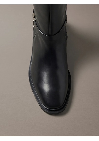 Calvin Klein Kadın Marka Logolu Günlük Kullanıma Uygun Siyah Bot & Bootie Hw0hw03187 0gj