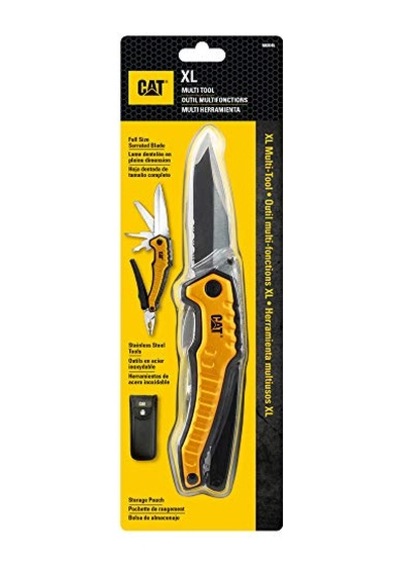 Da980045 9 In 1 Çok Fonksiyonlu Katlanabilir 27cm Paslanmaz Çelik Sarı Kamp Çakısı Bıçağı + Taşıma Kılıfı